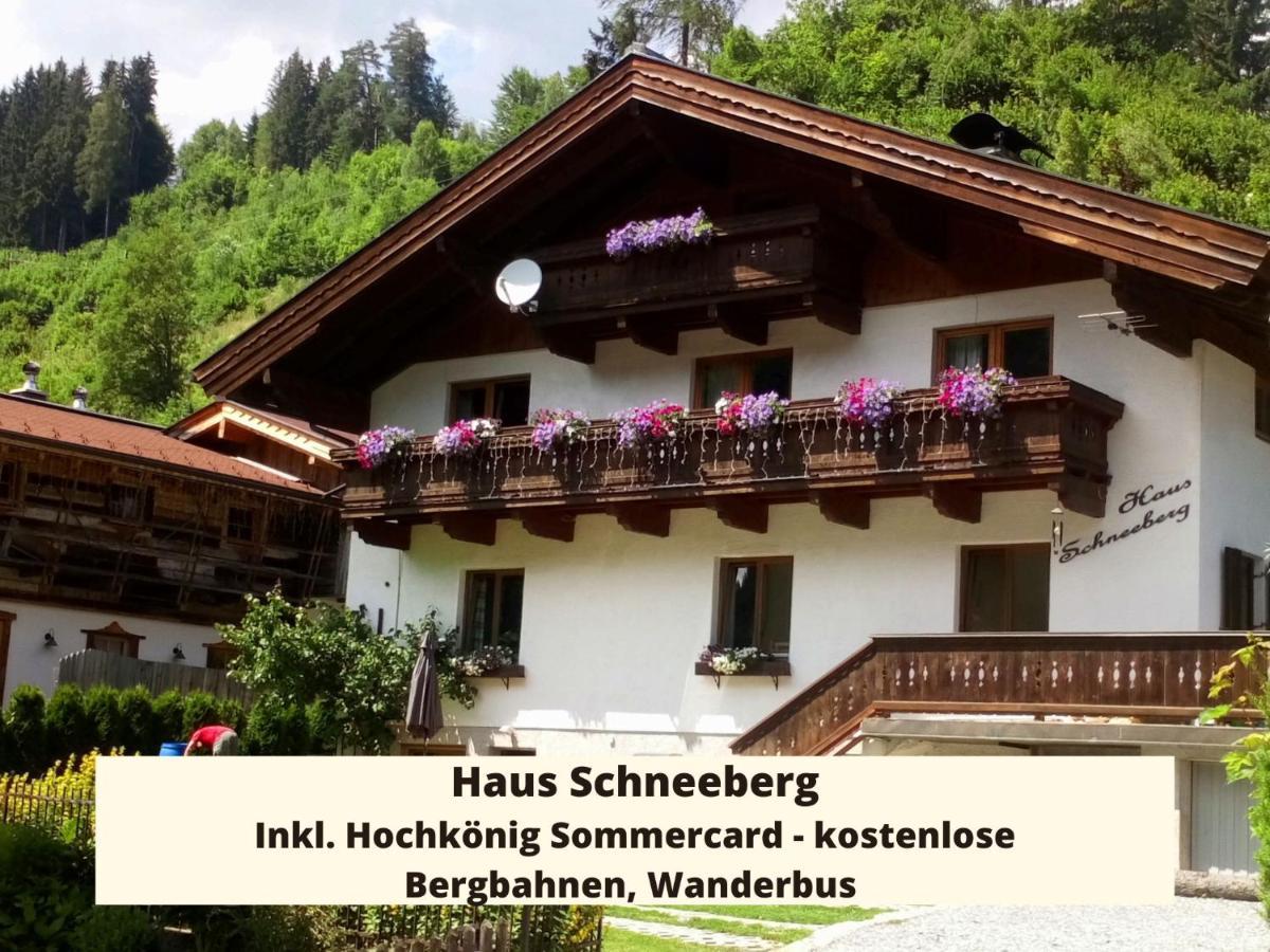 Апартаменты Haus Schneeberg Mit Hochkoenig Card Мюльбах Экстерьер фото